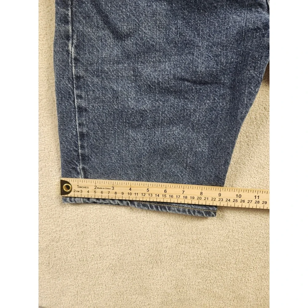 Levis 505 Short Mens Size 33 Blue Denim Medium Wash Regular Fit Vintage
